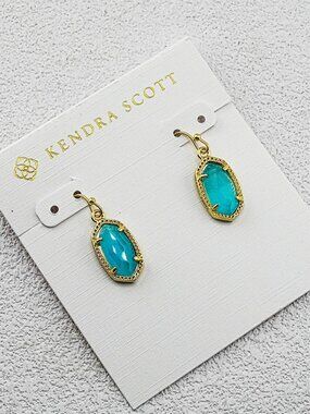 Kendra Scott Sky Blue Cat Eye Earrings
